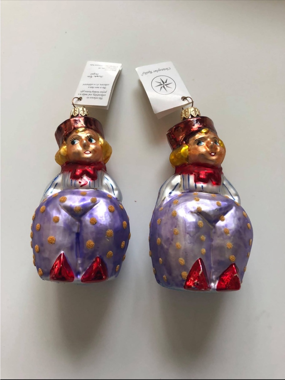 Christopher Radko Dutch Girl Glass Ornament -